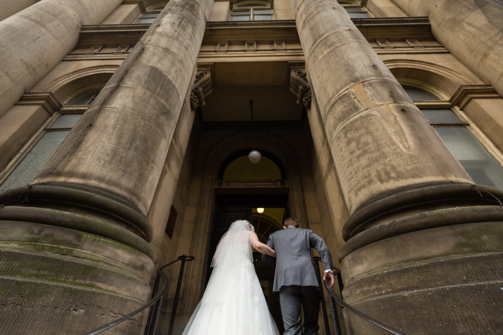 Heading in for our ceremony - Achievement Unlocked: Married by BeckyBecky Blogs