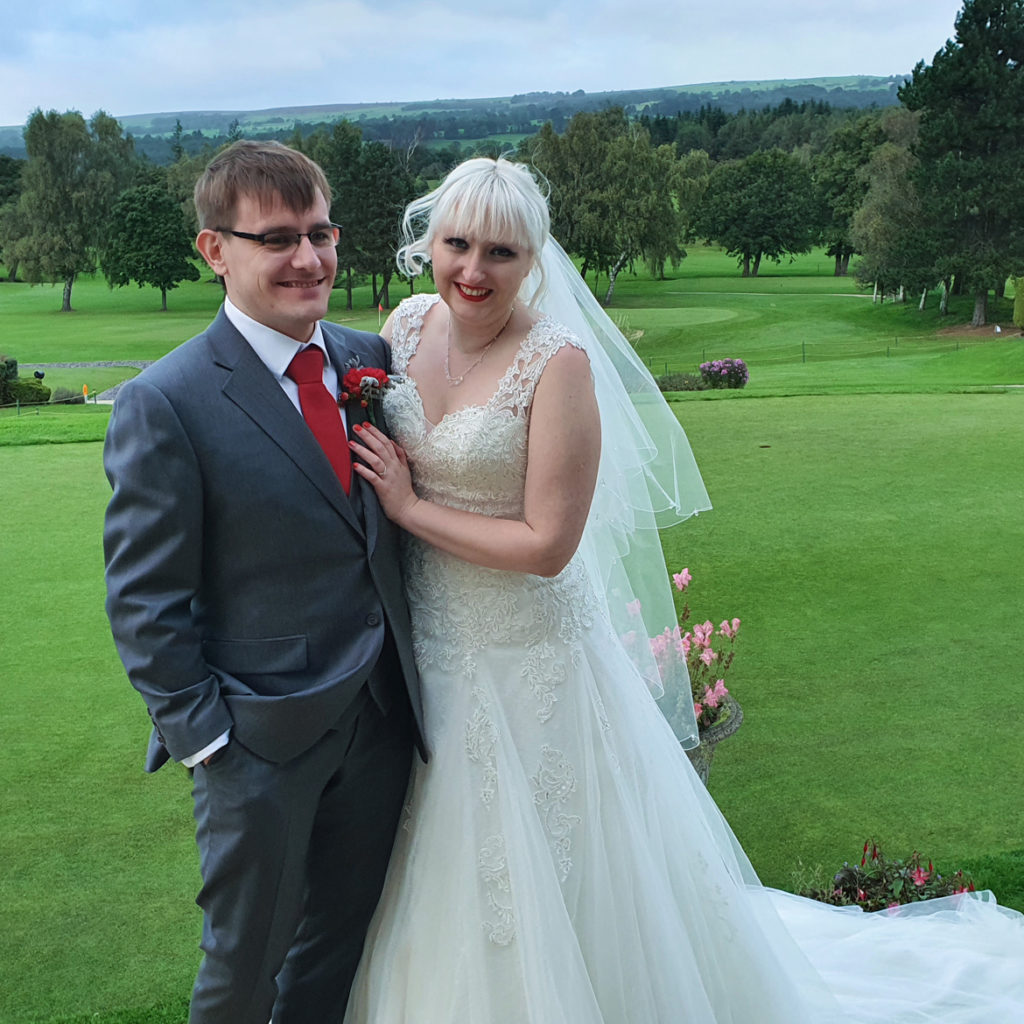 Couple photos at Otley Golf Club - Achievement Unlocked: Married by BeckyBecky Blogs