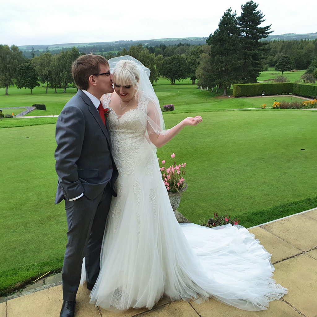 Couple photos at Otley Golf Club - Achievement Unlocked: Married by BeckyBecky Blogs