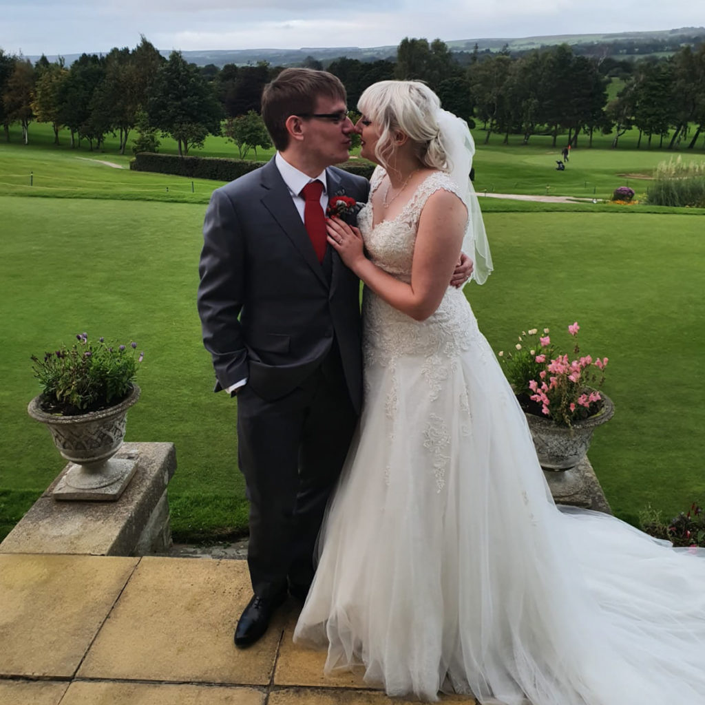 Couple photos at Otley Golf Club - Achievement Unlocked: Married by BeckyBecky Blogs