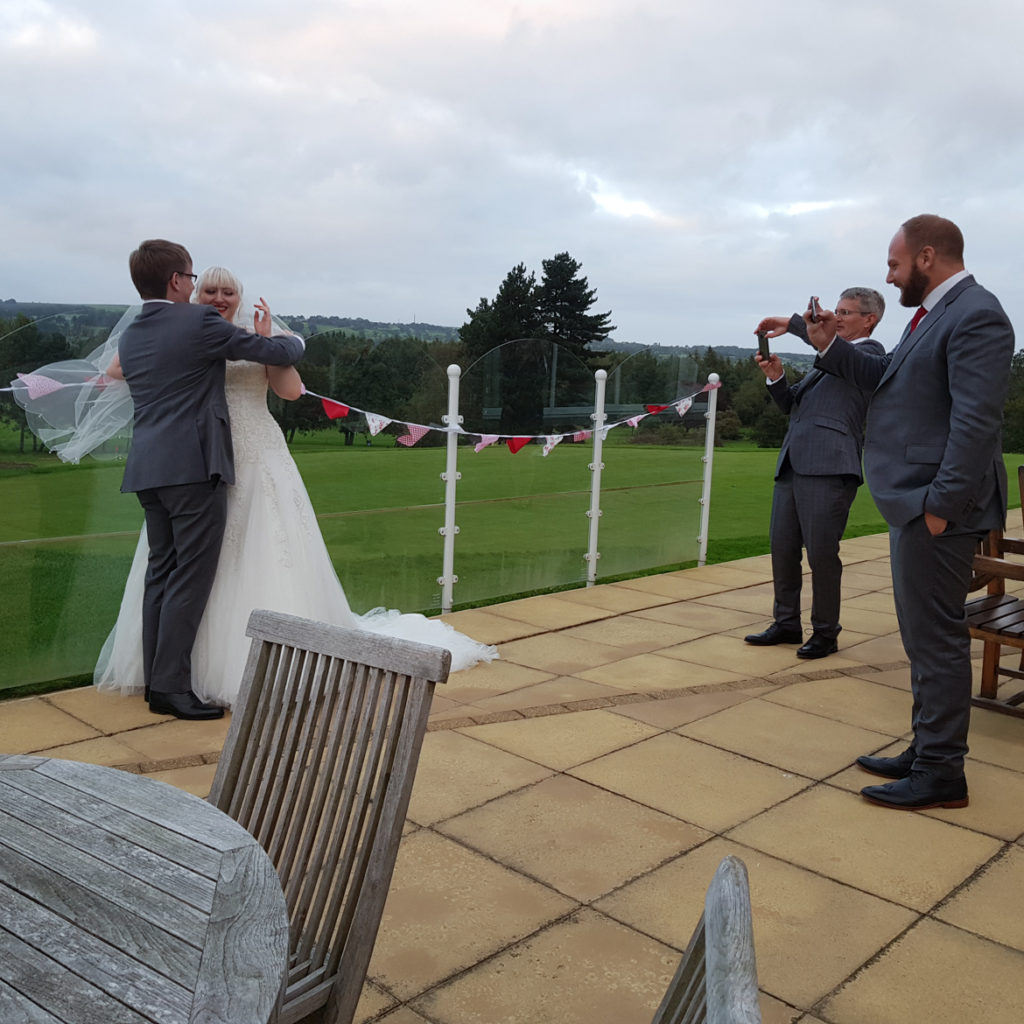 Couple photos at Otley Golf Club - Achievement Unlocked: Married by BeckyBecky Blogs