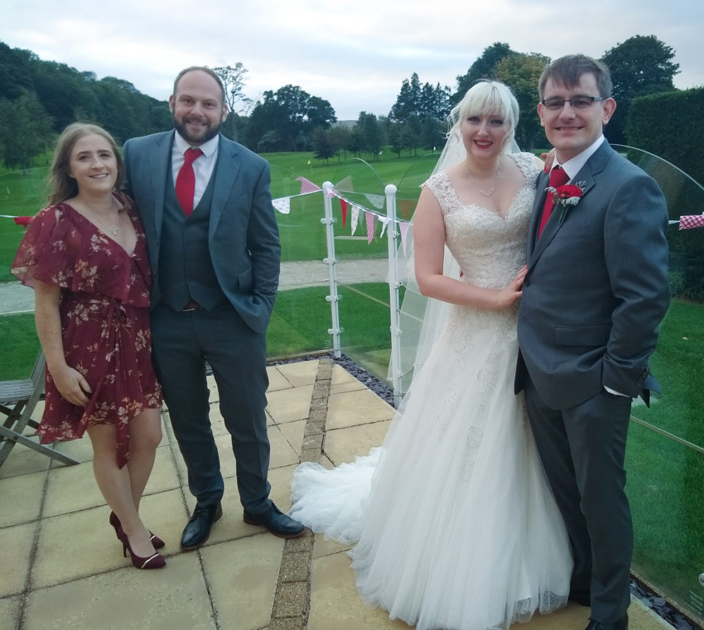 Couple photos at Otley Golf Club - Achievement Unlocked: Married by BeckyBecky Blogs