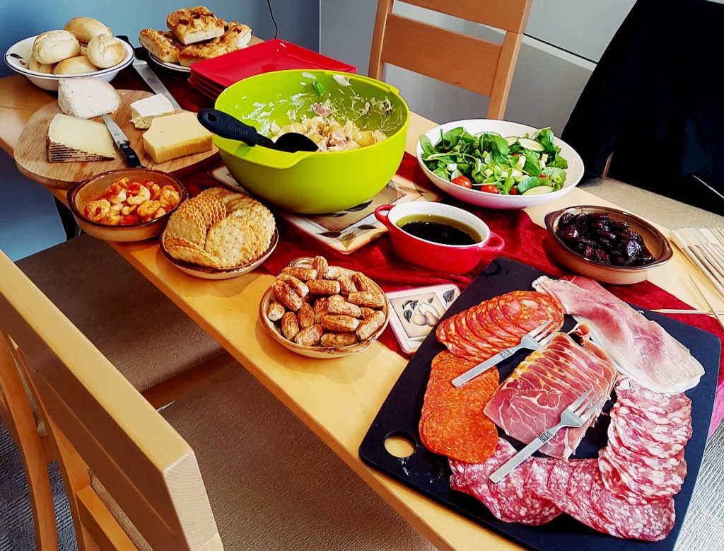 Full buffet of food at our House Wimbledoning - BeckyBecky Blogs