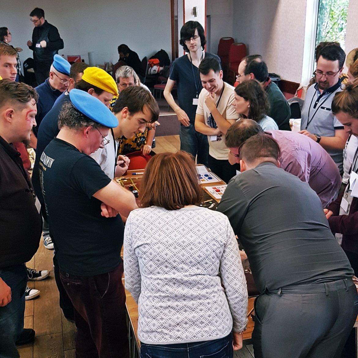 A busy map table - A World Divided megagame after action report by BeckyBecky Blogs