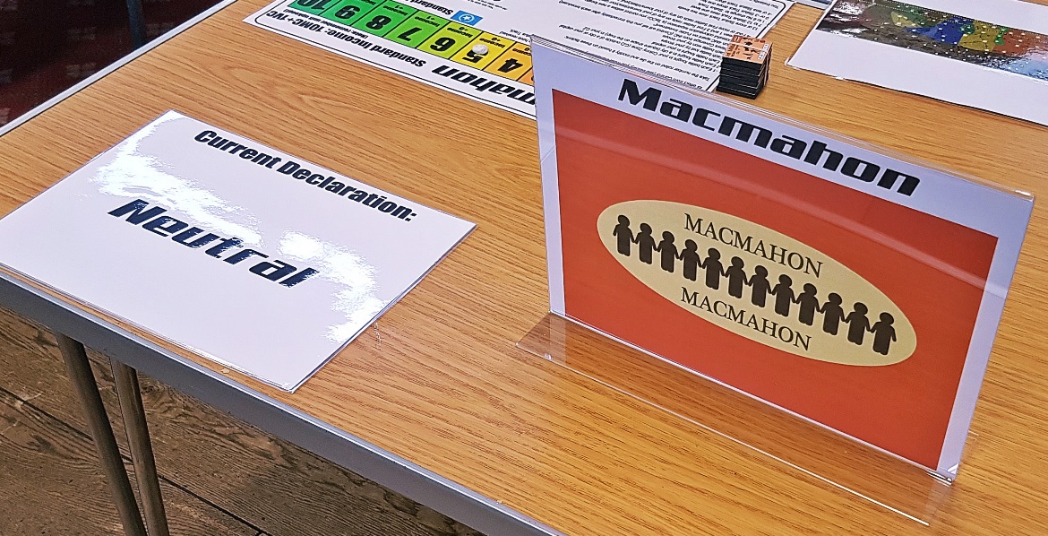 Macmahon staying neutral - A World Divided megagame after action report by BeckyBecky Blogs