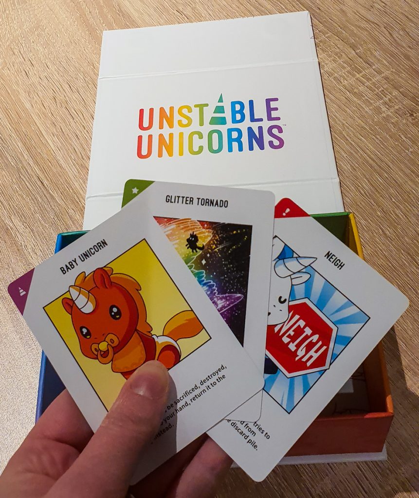 Unstable Unicorns board game - Geeky Present Haul from BeckyBecky Blogs