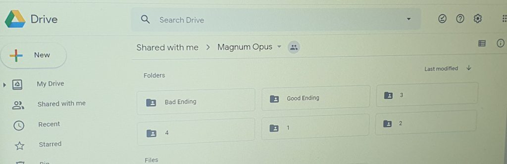 Google Drive - Magnum Opus, virtual escape room by YouEscape, review by BeckyBecky Blogs